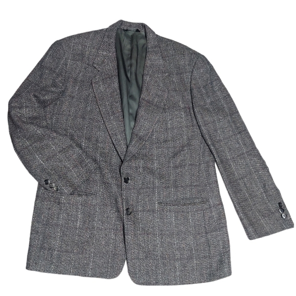 Pierre Cardin Other - Vintage Pierre Cardin Plaid 2 Button Blazer